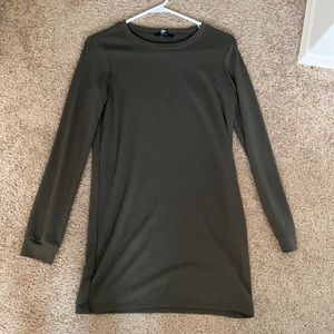 Forever 21 - Army green long sleeve dress